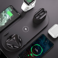 Load image into Gallery viewer, Wireless Charger For IPhone Fast Charger For Phone Fast Charging Pad For Phone Watch 6 In 1 Charging Dock Station
