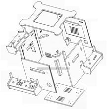 Load image into Gallery viewer, Cocktail pro Flat Pack Cabinet Kit Black