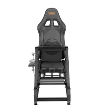 Load image into Gallery viewer, VEVOR Pre-installed Steering Racing Wheel Stand, Universal Base Fit for Logitech/Thrustmaster/Fanatec, Multi-Position Adjustable Driving Sim Simulator, Comfortable PVC Leather Integrated Cockpit