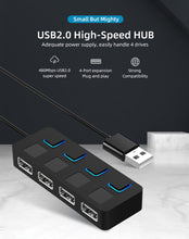Load image into Gallery viewer, HUB Hub Multi-USB Splitter 4-port Extender
