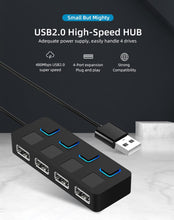 Load image into Gallery viewer, HUB Hub Multi-USB Splitter 4-port Extender