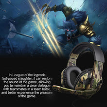 Load image into Gallery viewer, Camouflage gaming headset
