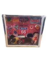 Load image into Gallery viewer, Route 66 Pinball Head LED Display light box with woodgrain