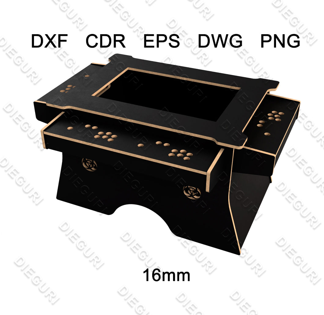 Arcade Cooktail Cabinet 4 players  Dieguri dxf plans