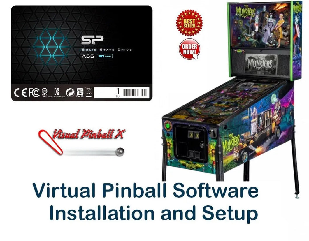 Virtual Pinball Drive SSD Boot Drive 1200 tables VPX 2024 1TB