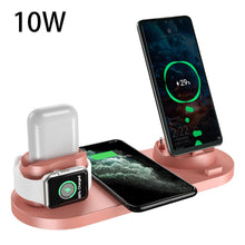 Load image into Gallery viewer, Wireless Charger For IPhone Fast Charger For Phone Fast Charging Pad For Phone Watch 6 In 1 Charging Dock Station

