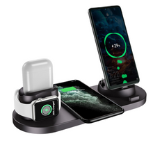 Load image into Gallery viewer, Wireless Charger For IPhone Fast Charger For Phone Fast Charging Pad For Phone Watch 6 In 1 Charging Dock Station
