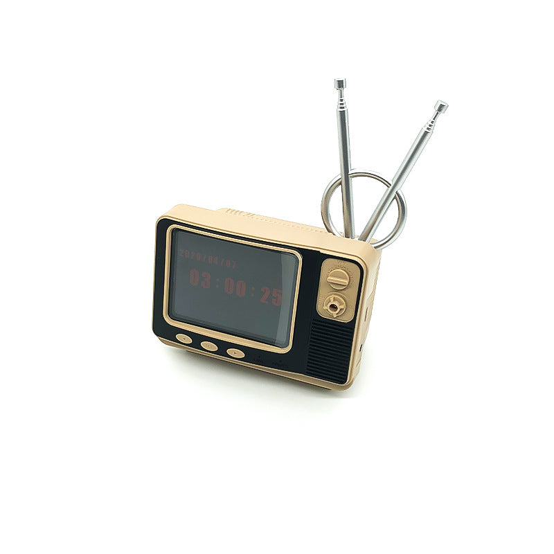 Clock Mini TV Game Console Time Nostalgia