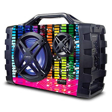 Load image into Gallery viewer, NEM Stereo Boombox with Bluetooth, LED Lights, NFC, USB, AUX-In, Radio, MP3 &amp; Mic/Guitar Input
