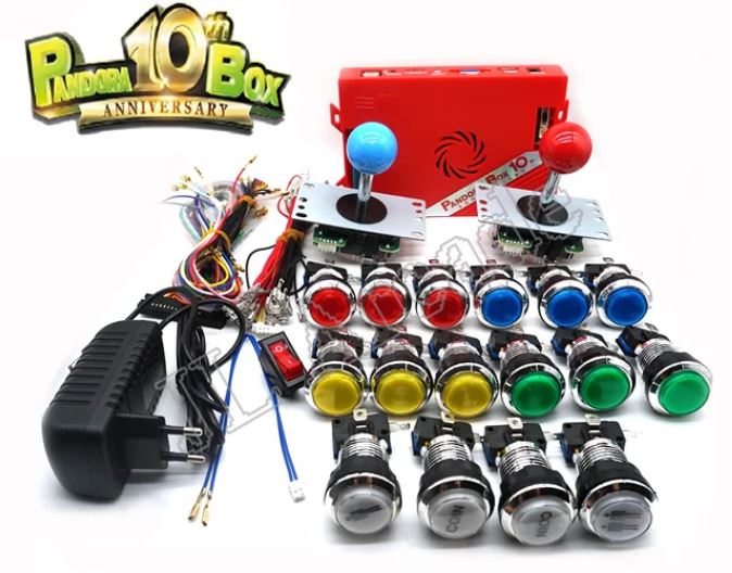 5171 in 1 Pandora Box 10th DIY Kit Copy Sanwa 8 Way Joystick American Style Push Button for Arcade Game Console Cabinet Bartop