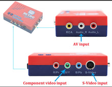 Load image into Gallery viewer, RetroScaler2x AV to HDMI-compatible Converter and Line-doubler For Retro Game Consoles PS2 N64 NES Dreamcast Saturn MD1 MD2
