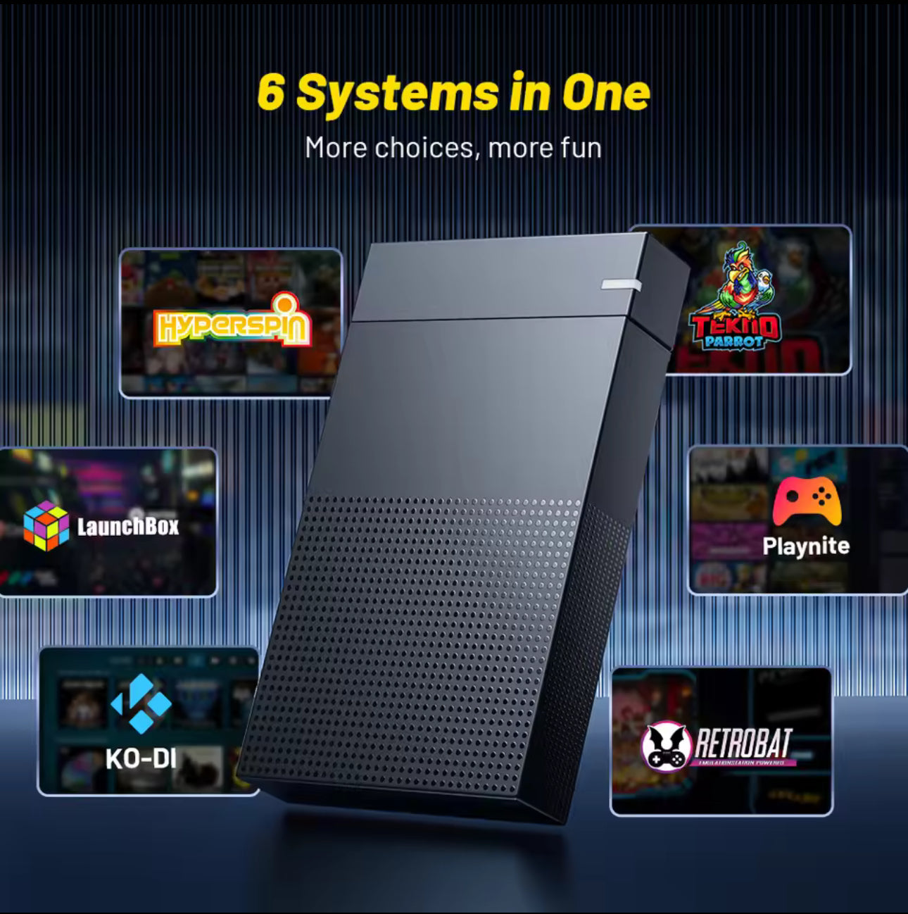 KINHANK 4T Gaming HDD with Launchbox Hyperspin Playnite Retrobat