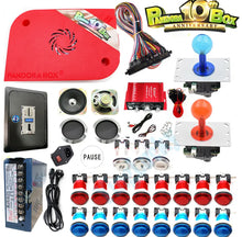 Load image into Gallery viewer, New Pandora box 10th arcade kit with coin acceptor iron door arcade amplifier arcade LED joystick and button for Arcade cabinet
