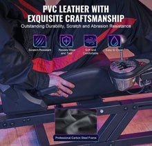 Load image into Gallery viewer, VEVOR Pre-installed Steering Racing Wheel Stand, Universal Base Fit for Logitech/Thrustmaster/Fanatec, Multi-Position Adjustable Driving Sim Simulator, Comfortable PVC Leather Integrated Cockpit
