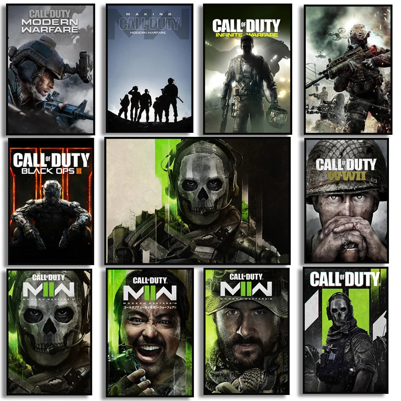 Call of Duty 19 Poster Classic Popular Shooting Game Modern Warfare Ae ...