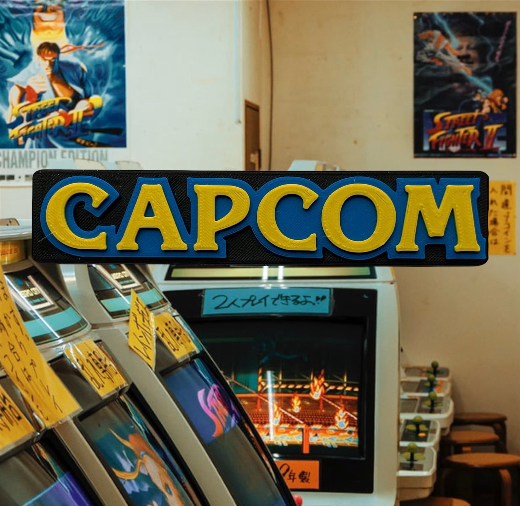 3D CAPCOM SIGN – Arcade Machines Australia