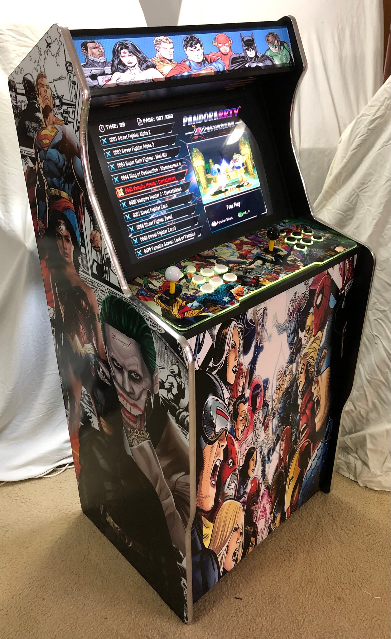 Pandora box Arcade 8000 games-Mid size – Arcade Machines Australia