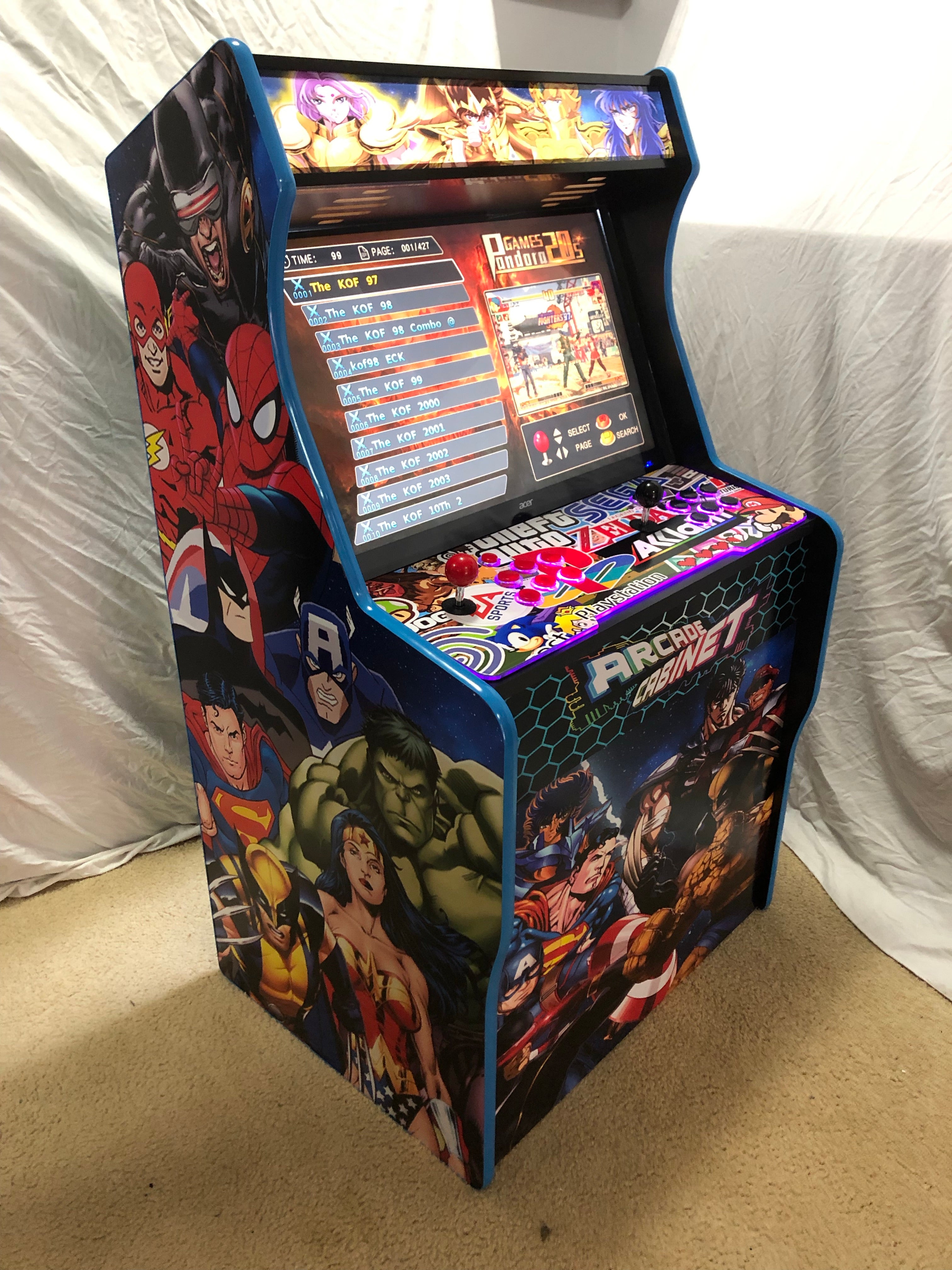 1/4 Size full artwork Arcade 2UP Machine – Arcade Machines Australia